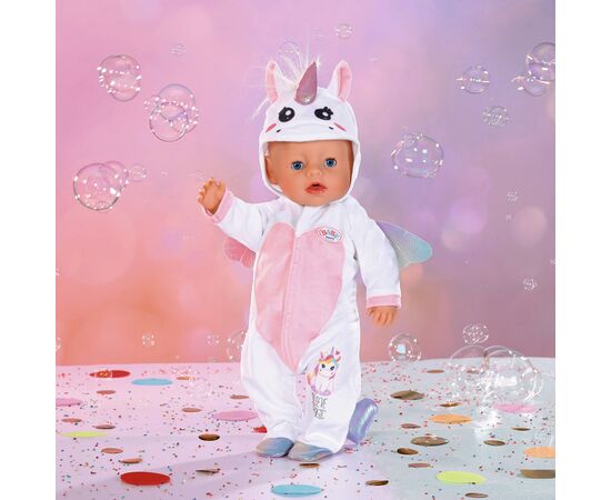 Аксесуар до ляльки Zapf Одяг для ляльки Baby Born - Комбінезончик Єдинорога (832936), зображення 4 Аксесуар до ляльки Zapf Одяг для ляльки Baby Born - Комбінезончик Єдинорога (832936), зображення 4