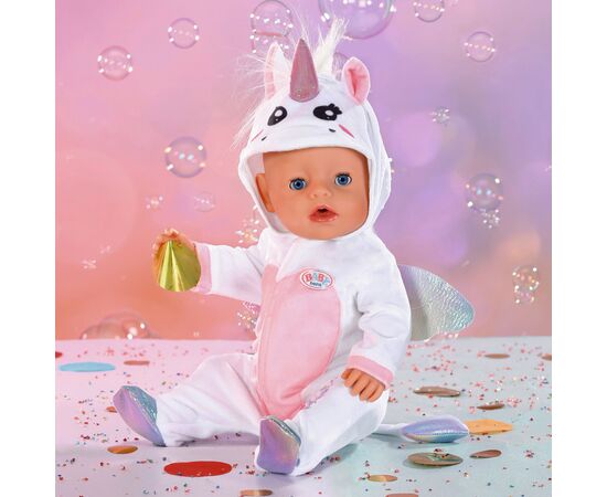 Аксесуар до ляльки Zapf Одяг для ляльки Baby Born - Комбінезончик Єдинорога (832936), зображення 5 Аксесуар до ляльки Zapf Одяг для ляльки Baby Born - Комбінезончик Єдинорога (832936), зображення 5