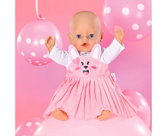 Аксесуар до ляльки Zapf Одяг для ляльки Baby Born - Сукня з зайкою (832868), зображення 3 Аксесуар до ляльки Zapf Одяг для ляльки Baby Born - Сукня з зайкою (832868), зображення 3