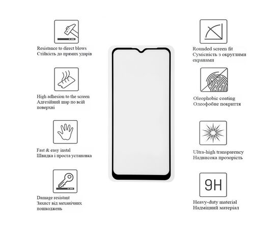 Скло захисне Drobak Motorola E13 (Black) (717143), зображення 2 Скло захисне Drobak Motorola E13 (Black) (717143), зображення 2