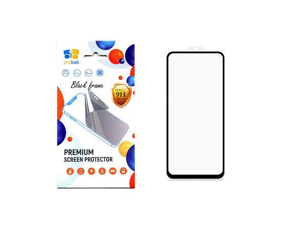 Стекло защитное Drobak Poco F4 (Black) (717155)
