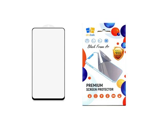 Скло захисне Drobak Poco F4 Black Frame A+ (717154)