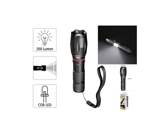 Фонарь Hama Solid PRO L200 Black (00185808), изображение 2 Фонарь Hama Solid PRO L200 Black (00185808), изображение 2