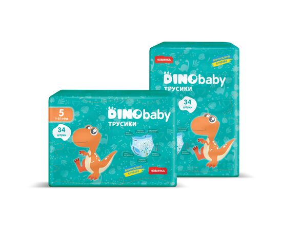Подгузник Dino Baby Размер 5 (11-25кг) 34 шт (4823098413967), изображение 2