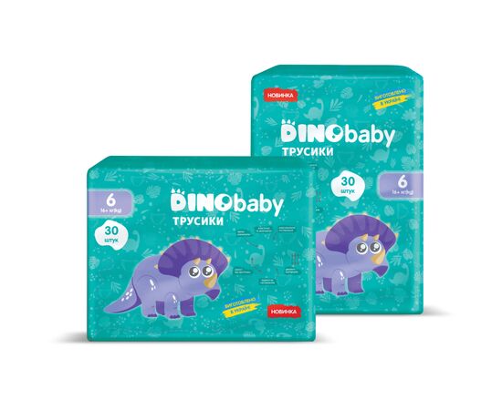 Подгузники Dino Baby Размер 6 (16+ кг) 30 шт (4823098413974), изображение 2