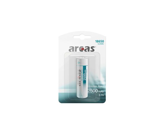 Аккумулятор 18650 2500 mAh ARCAS (17500250), изображение 2 Аккумулятор 18650 2500 mAh ARCAS (17500250), изображение 2