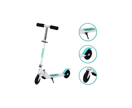 Самокат Qkids Flo Blue/Black (5900495895202) (HUBA00012), зображення 3 Самокат Qkids Flo Blue/Black (5900495895202) (HUBA00012), зображення 3