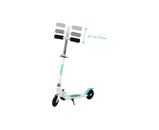 Самокат Qkids Flo Blue/Black (5900495895202) (HUBA00012), зображення 4 Самокат Qkids Flo Blue/Black (5900495895202) (HUBA00012), зображення 4