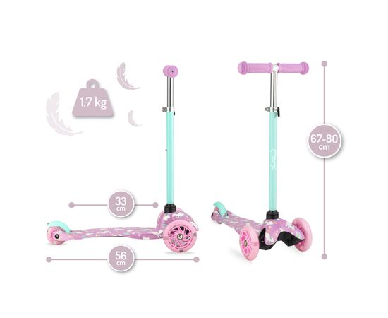 Самокат MoMi Weendy Purple unicorns (5900495945266) (HULA00006), изображение 2 Самокат MoMi Weendy Purple unicorns (5900495945266) (HULA00006), изображение 2