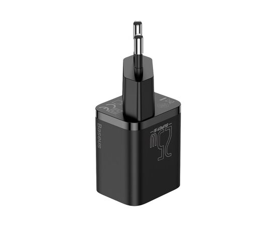 Зарядное устройство Baseus Super Si Quick Charger 1C 25W Black (CCSP020101), изображение 2 Зарядное устройство Baseus Super Si Quick Charger 1C 25W Black (CCSP020101), изображение 2