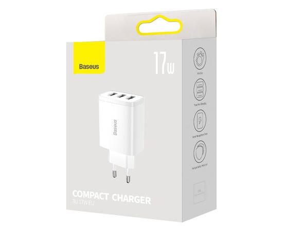 Зарядное устройство Baseus White (CCXJ020102), изображение 5 Зарядное устройство Baseus White (CCXJ020102), изображение 5