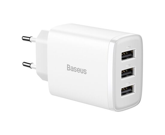 Зарядний пристрій Baseus White (CCXJ020102)