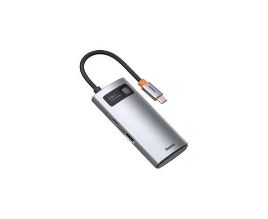 Концентратор Baseus Metal Gleam Series 4-in-1 Multifunctional Gray (CAHUB-CY0G)