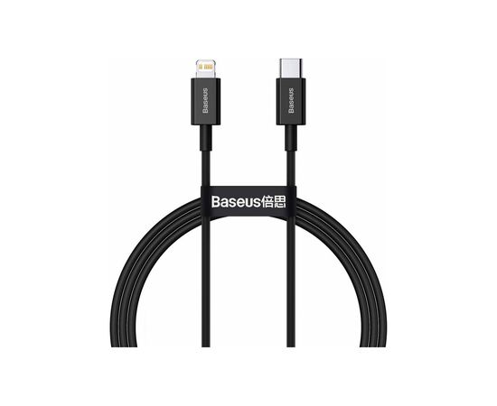 Дата кабель USB-C to Lightning 1.0m 20W Superior Series Black Baseus (CATLYS-A01)