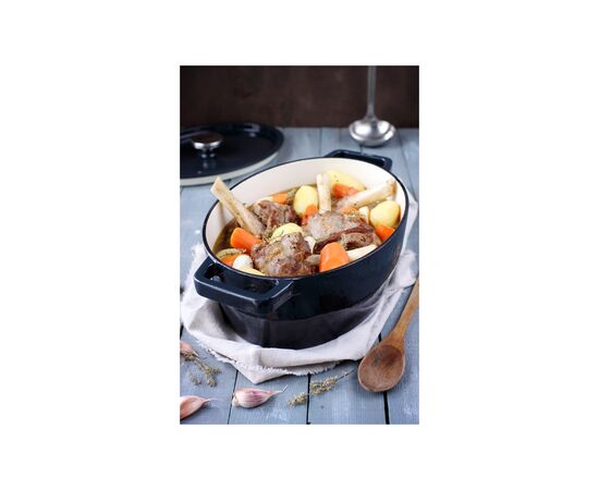 Кастрюля Pyrex Slow Cook Grey Овальна 5.8л (SC4AC33/6641), изображение 4 Кастрюля Pyrex Slow Cook Grey Овальна 5.8л (SC4AC33/6641), изображение 4