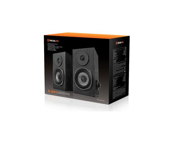 Акустическая система REAL-EL S-225 USB Black, изображение 10 Акустическая система REAL-EL S-225 USB Black, изображение 10