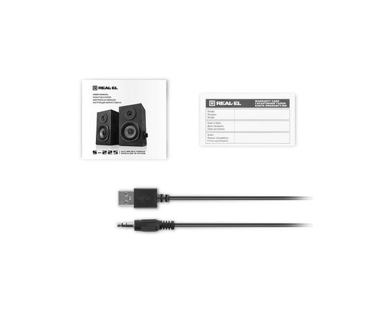 Акустическая система REAL-EL S-225 USB Black, изображение 9 Акустическая система REAL-EL S-225 USB Black, изображение 9
