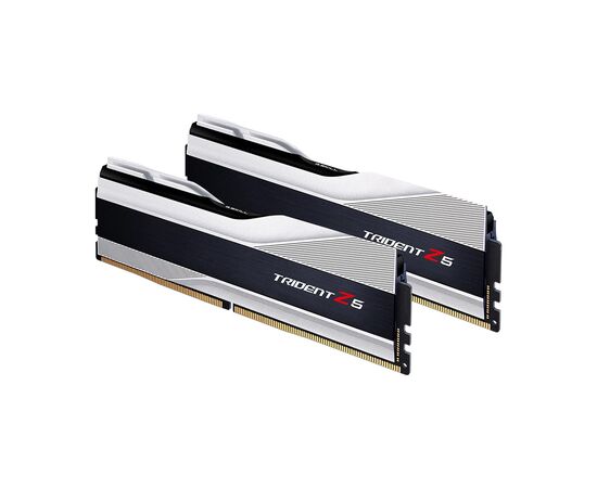 Модуль памяти для компьютера DDR5 64GB (2x32GB) 6000 MHz Trident Z5 Silver G.Skill (F5-6000J3238G32GX2-TZ5S), изображение 3 Модуль памяти для компьютера DDR5 64GB (2x32GB) 6000 MHz Trident Z5 Silver G.Skill (F5-6000J3238G32GX2-TZ5S), изображение 3