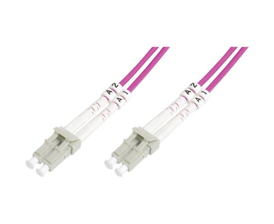 Оптический патчкорд Digitus LC/UPC-LC/UPC,50/125 OM4(Multimode),duplex,2m (DK-2533-02-4)