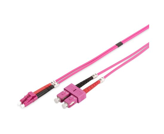 Оптический патчкорд Digitus LC/UPC-SC/UPC,50/125 OM4(Multimode),duplex,3m (DK-2532-03-4), изображение 2 Оптический патчкорд Digitus LC/UPC-SC/UPC,50/125 OM4(Multimode),duplex,3m (DK-2532-03-4), изображение 2