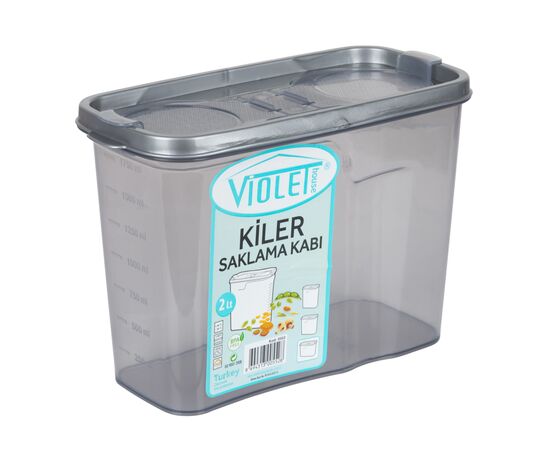 Пищевой контейнер Violet House Transparent Black 2 л (0552 Transparent Black), изображение 2 Пищевой контейнер Violet House Transparent Black 2 л (0552 Transparent Black), изображение 2