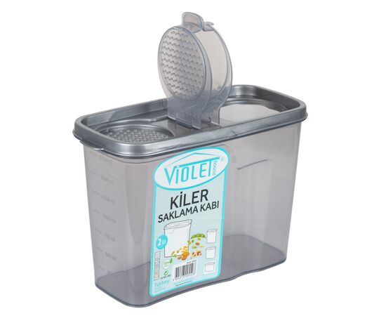 Пищевой контейнер Violet House Transparent Black 2 л (0552 Transparent Black), изображение 3 Пищевой контейнер Violet House Transparent Black 2 л (0552 Transparent Black), изображение 3