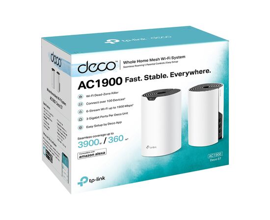 Точка доступа Wi-Fi TP-Link DECO-S7-2-PACK, изображение 3 Точка доступа Wi-Fi TP-Link DECO-S7-2-PACK, изображение 3