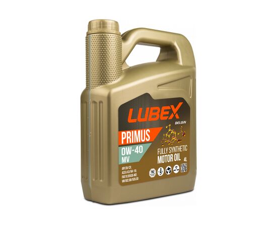 Моторное масло LUBEX PRIMUS MV 0W40 4л (LUBEX 61460)