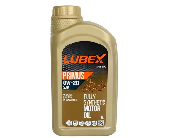 Моторное масло LUBEX PRIMUS SJA 0w20 1л (LUBEX 61466), изображение 2 Моторное масло LUBEX PRIMUS SJA 0w20 1л (LUBEX 61466), изображение 2