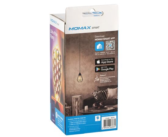 Умная лампочка Momax SMART Fancy IoT LED Bulb - Star (IB7S), изображение 3 Умная лампочка Momax SMART Fancy IoT LED Bulb - Star (IB7S), изображение 3