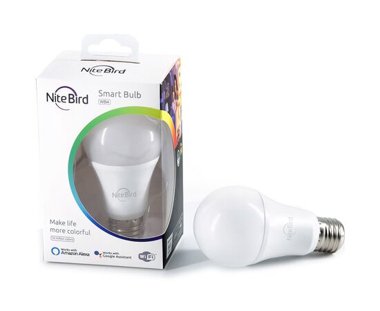 Умная лампочка NiteBird NiteBird WB4 (RGB) E27 (WB4), изображение 3 Умная лампочка NiteBird NiteBird WB4 (RGB) E27 (WB4), изображение 3