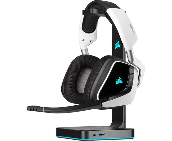 Наушники Corsair Void RGB Elite Wireless White (CA-9011202-EU), изображение 8 Наушники Corsair Void RGB Elite Wireless White (CA-9011202-EU), изображение 8