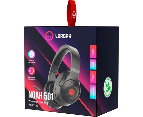 Навушники Lorgar Noah 501 Black (LRG-GHS501), зображення 4