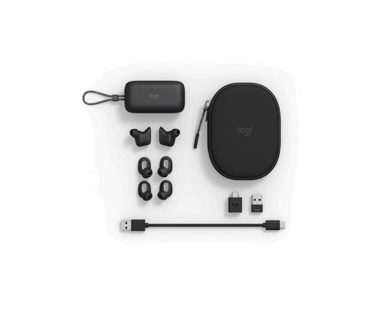 Наушники Logitech Zone True Wireless Graphite (985-001082), изображение 5 Наушники Logitech Zone True Wireless Graphite (985-001082), изображение 5