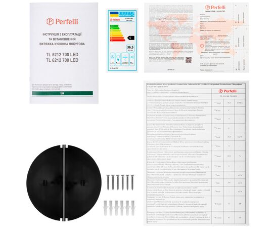 Витяжка кухонна Perfelli TL 5212 BL 700 LED, зображення 11 Витяжка кухонна Perfelli TL 5212 BL 700 LED, зображення 11