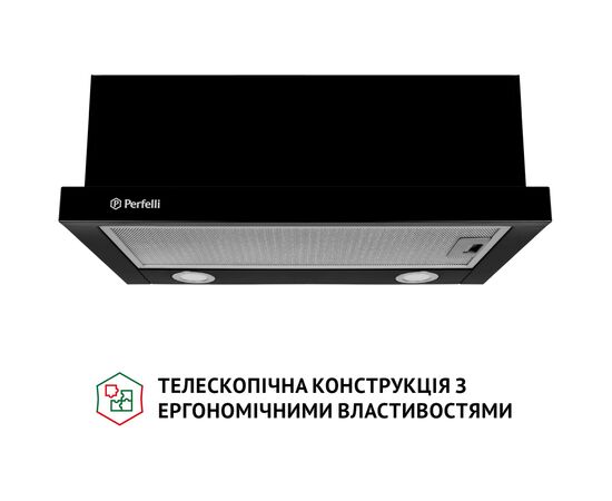 Вытяжка кухонная Perfelli TL 6212 BL 700 LED, изображение 2 Вытяжка кухонная Perfelli TL 6212 BL 700 LED, изображение 2
