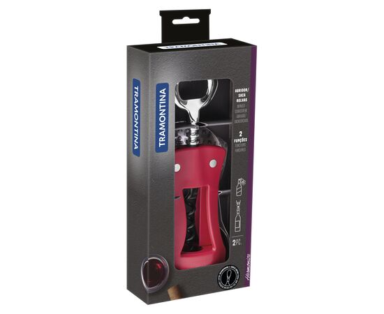 Штопор Tramontina Harmoniza Red (25550/170), изображение 3 Штопор Tramontina Harmoniza Red (25550/170), изображение 3