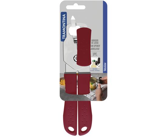 Консервный нож Tramontina Utilita Red (25605/170), изображение 2 Консервный нож Tramontina Utilita Red (25605/170), изображение 2