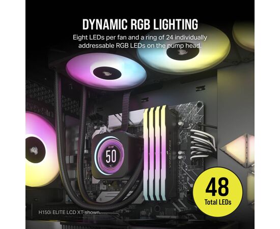 Система водяного охлаждения Corsair iCUE H170i ELITE LCD XT (CW-9060076-WW), изображение 8 Система водяного охлаждения Corsair iCUE H170i ELITE LCD XT (CW-9060076-WW), изображение 8