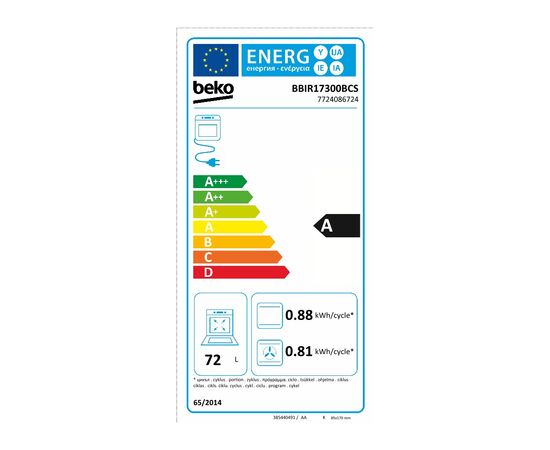 Духовой шкаф Beko BBIR17300BCS, изображение 8 Духовой шкаф Beko BBIR17300BCS, изображение 8