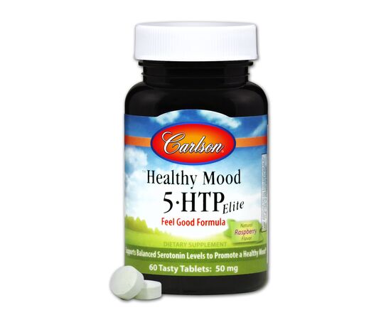 Аминокислота Carlson 5-HTP (Гидрокситриптофан) 50мг, Healthy Mood, 60 таблеток (CL8550)