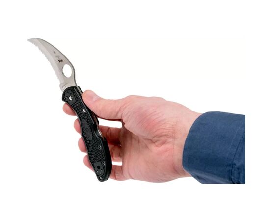 Нож Spyderco Tasman Salt 2 Serrator Black (C106SBK2), изображение 8 Нож Spyderco Tasman Salt 2 Serrator Black (C106SBK2), изображение 8