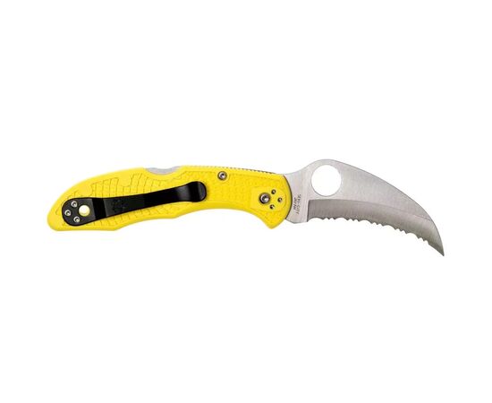 Нож Spyderco Tasman Salt 2 Serrator Yellow (C106SYL2), изображение 2 Нож Spyderco Tasman Salt 2 Serrator Yellow (C106SYL2), изображение 2