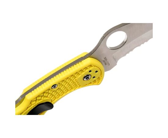 Нож Spyderco Tasman Salt 2 Serrator Yellow (C106SYL2), изображение 4 Нож Spyderco Tasman Salt 2 Serrator Yellow (C106SYL2), изображение 4