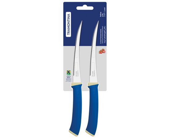 Набор ножей Tramontina Felice Blue Tomato 127 мм 2 шт (23495/215), изображение 4