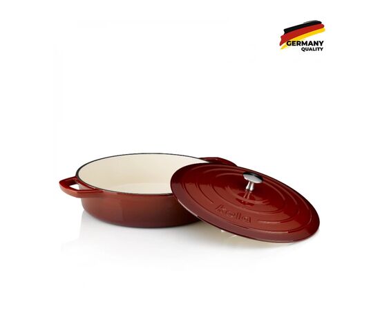 Сотейник Kela Calido Cover 28 см 3,2 л Red (11938), изображение 2 Сотейник Kela Calido Cover 28 см 3,2 л Red (11938), изображение 2