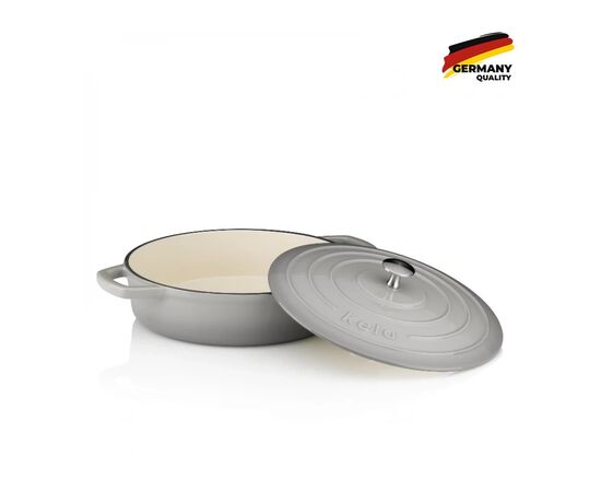 Сотейник Kela Calido Cover 28 см 3,2 л Grey (12611), изображение 2 Сотейник Kela Calido Cover 28 см 3,2 л Grey (12611), изображение 2