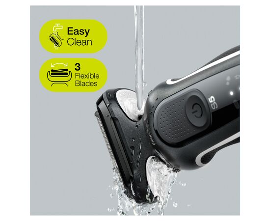 Электробритва Braun Series 5 51-W1600s BLACK / WHITE, изображение 4 Электробритва Braun Series 5 51-W1600s BLACK / WHITE, изображение 4
