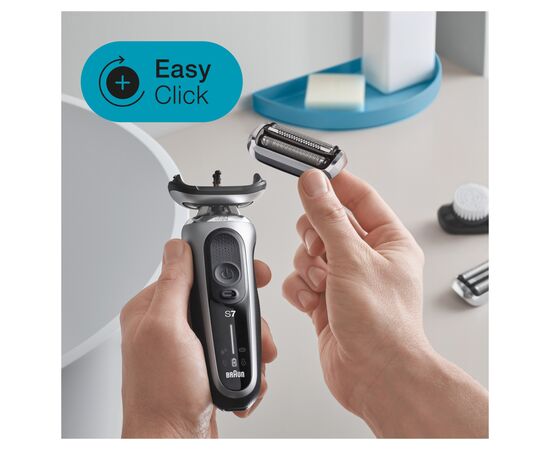 Электробритва Braun Series 7 71-S1000s SILVER / BLACK, изображение 5 Электробритва Braun Series 7 71-S1000s SILVER / BLACK, изображение 5