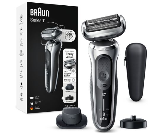 Электробритва Braun Series 7 71-S4200cs SILVER / BLACK, изображение 8 Электробритва Braun Series 7 71-S4200cs SILVER / BLACK, изображение 8
